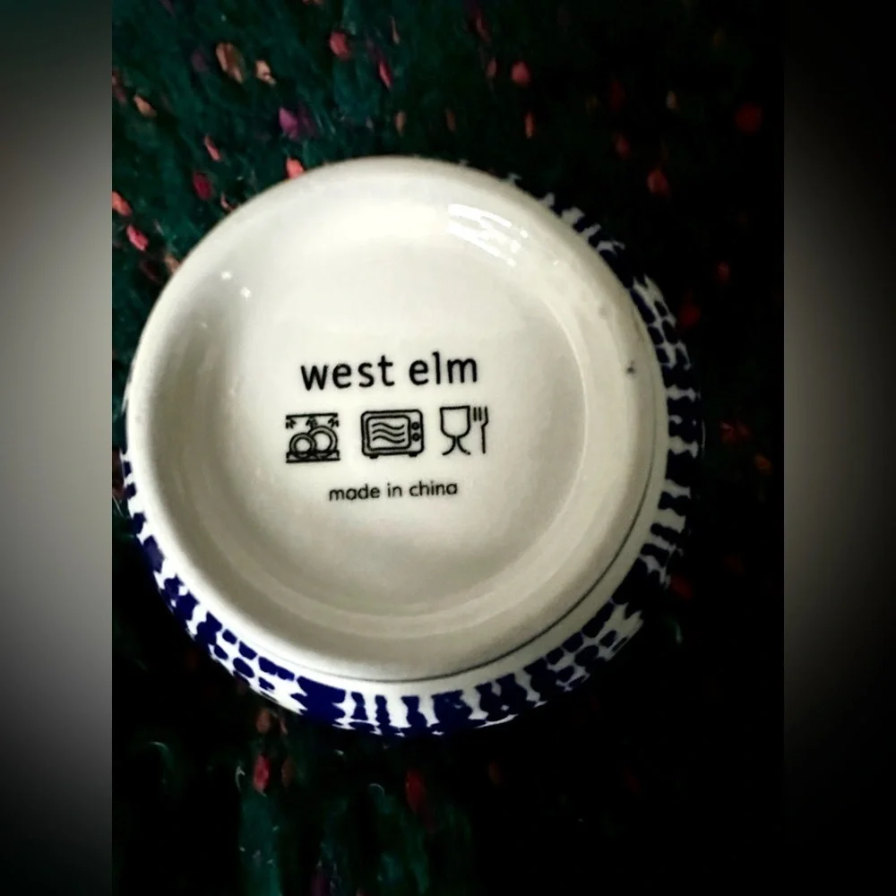 ‼️RARE‼️🎸West Elm🎸🔥NWOT🔥INDIGO TIE-DYE Nesting Bowl Set(3)